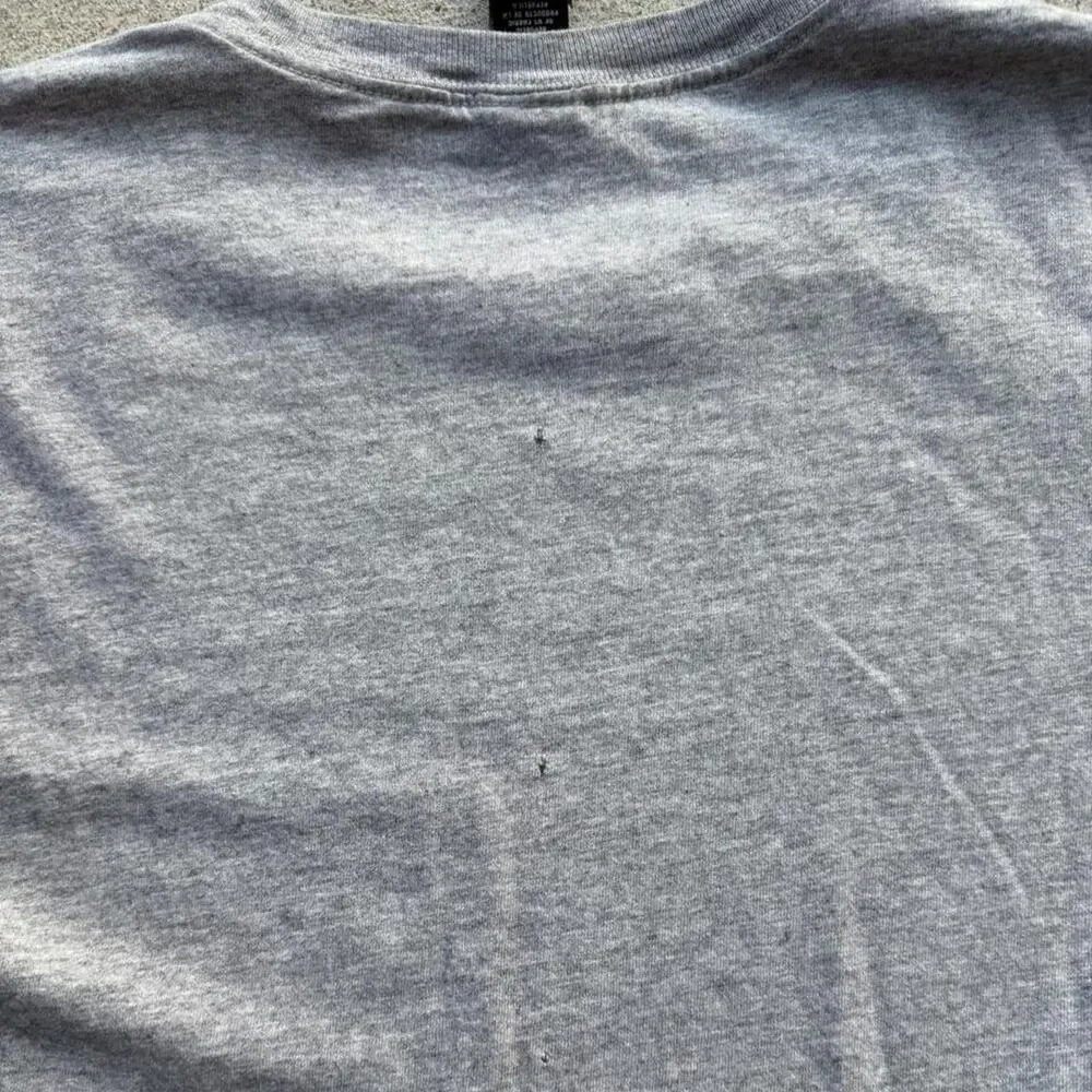 Vintage polo jeans tee shirt grey y2k large